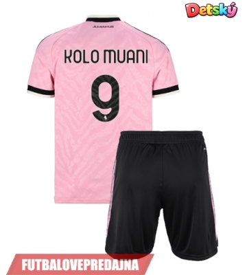 Lacne Dětský Futbalové dres Juventus Randal Kolo Muani #9 2026-27 Krátky Rukáv - Preč (+ trenírky)